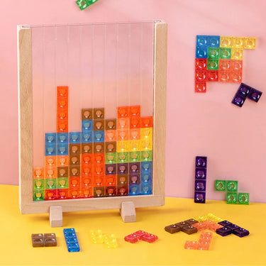 TetraBlocks | Diversión Creativa de Rompecabezas - Tetris 3D de Madera